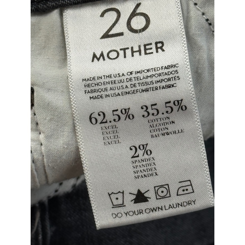 Mother The Looker Crop Jeans Women's Size 26 Gray Wash Denim Casual - Picture 4 of 8